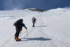 02B With Packs Fully Loaded Guide Josh Leads The Way Up The Beginning Of The 1200m Of Fixed Ropes On The Climb From Mount Vinson Low Camp To High Camp.jpg